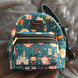 Loungefly Disney Parks Teal Mini Backpack